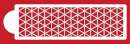 Triangle Quilt Pattern Cake Stencil